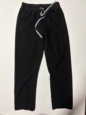 FIGS Black Technical Collection Straight Leg Scrub Pants Size M